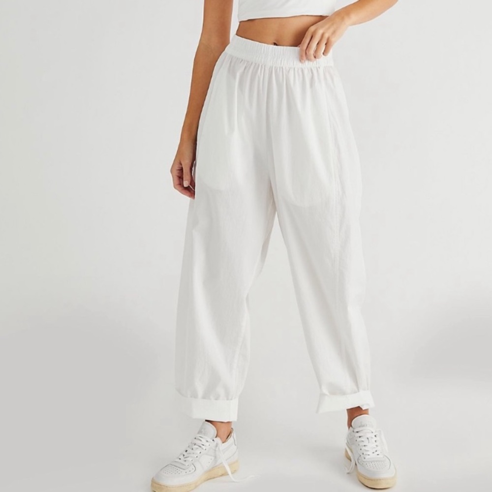 Free People white cotton summer pants